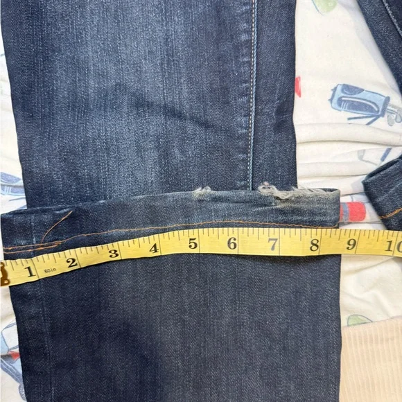 PAIGE Dark Blue Flare Jeans - Picture 5 of 17